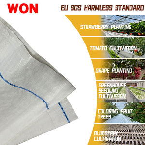 WON Weed Mat Invernaderos blancos Cubierta de suelo reflectante blanca Barrera de malezas Tela de paisaje Albedo Cubiertas de suelo - Product Image 3