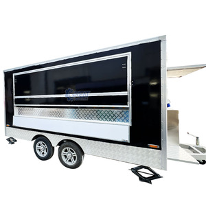 Camion de restauration mobile, bar à boissons entièrement équipé, barbecue électrique, chariot à glaces, chariot à snacks, chariot à hot-dogs et frites, utilisation en extérieur - Product Image 1