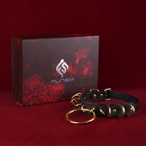 Collar de Cuero FUNSM para BDSM, Kit de Restricción y Bondage, Collar Sexy para Juegos SM, Juguetes Sexuales Fetichistas para Parejas - Product Image 6