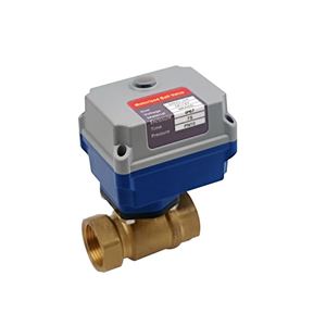 Vanne à bille motorisée électrique DN20 220 Volt Dispositif de contrôle de débit vertical à 2 voies personnalisable - Product Image 2