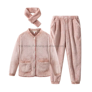 Pijamas de Terciopelo Coral Suave Japonés, Pijamas para Parejas, Ropa de Dormir a la Moda - Product Image 2