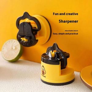 <b>Little</b> Yellow Duck Knife Sharpener Household Quick Scissors Tool Suction Cup for Kitchen Knives Artifacts Grinding - Product Image 3