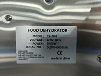 Elektrische Voedsel Dehydrator Voor Visvlees Fruit Groenten Lab Gebruik Stalen Droger Oven Voor Retail En Fabriek Gebruik