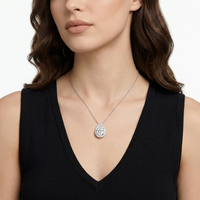 Collier pendentif en moissanite taille poire grande taille VVS1 couleur D, en argent sterling 925, vente en gros