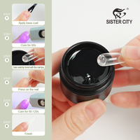 Colle à ongles UV en gel solide non collante et inodore, pour salon, LED, non toxique, longue durée, écologique, DIY, French Designer, super résistante
