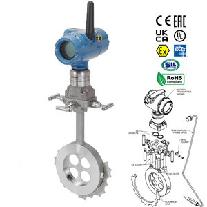 Medidor de Flujo de Placa de Orificio Compacto Inteligente Rosemount E-3051SFC de Emerson 4-20mA - Product Image 1