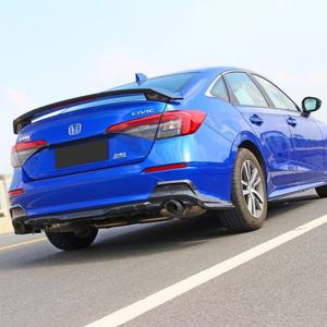 ชุดแต่งลิ้นกันชนหน้า Welta วัสดุ ABS+PP สีดำเงา สำหรับ Civic รุ่นไทย เจนเนอเรชั่น 11 ปี 2022 - Product Image 4