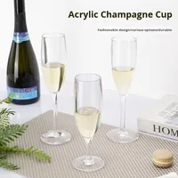 Verre à vin blanc haut de gamme en plastique transparent, moderne, simple, incassable, capacité 170 ml, pour gobelet de luxe léger à usage domestique