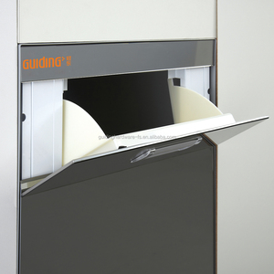 Accessoires d'armoires de <span class=keywords><strong>cuisine</strong></span> deux couches <span class=keywords><strong>face</strong></span> de bac à riz avec verre trempé-fermeture en douceur - Product Image 3