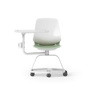 Chaise <span class=keywords><strong>de</strong></span> formation en maille respirante avec tablette d'écriture, roulettes et couleur personnalisable pour mobilier <span class=keywords><strong>de</strong></span> <span class=keywords><strong>bureau</strong></span> et salle <span class=keywords><strong>de</strong></span> classe - Product Image 3