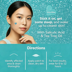 Patchs Hydrocolloïdes Scintillants Anti-Points Noirs et Imperfections pour le Visage et la Peau, Marque Privée - Product Image 3