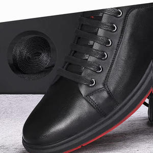 WEGOODZF Lacets de chaussures habillées plats en polyester ciré de 7mm de large personnalisés Paire de lacets de randonnée pour bottes et chaussures en cuir - Product Image 2