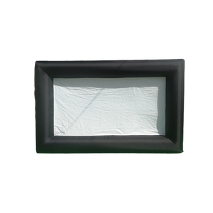Écran de cinéma gonflable extérieur de 16 pieds, prêt à l'emploi en usine, pour publicité, projecteur, fêtes de famille, tissu BLACK CRYSTAL - Product Image 3
