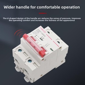 Автоматический выключатель QIHANG QHD1-125 для фотоэлектрических систем, 2P, <span class=keywords><strong>DC</strong></span> 1000В, солнечный мини-выключатель, выключатель для аккумуляторов, 125А/100А, <span class=keywords><strong>DC</strong></span> MCB, крепление на DIN-рейку, PA66 - Product Image 4