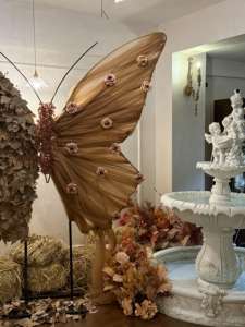 Décoration de papillon géante et exquise pour mariage, banquet, fête d'<span class=keywords><strong>anniversaire</strong></span>, vitrine de magasin commercial, thème rustique d'automne - Product Image 6