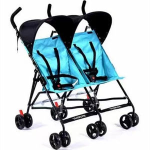 Carrito de Bebé Doble Barato al por Mayor/Carrito con Ruedas de Eva para Bebés Gemelos/Carrito de Bebé con Dos Asientos - Product Image 2
