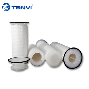 Cartouche filtrante à haut débit 0.22/0.45/1/5/10 micron PP/<span class=keywords><strong>PES</strong></span>/PTFE/PVDF/Nylon/GF pour la préfiltration de l'eau - Product Image 2