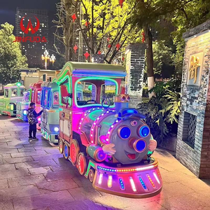 <span class=keywords><strong>Train</strong></span> électrique durable sans rails pour les fêtes foraines et la location d'attractions - Product Image 3