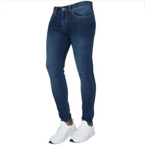Jeans slim stretch délavés coupe bootcut pour hommes européens et américains, collection automne/printemps, style simple et classique, J0165 - Product Image 6