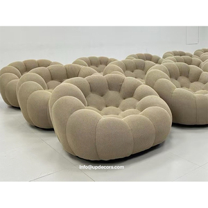 Different Sizes Wholesale Luxury Bubble Set Furniture Living Room Beige High Rebound <b>Sponge</b> 01 Set Furniture Living Room 01 - Product Image 5