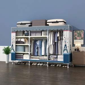 Armoire de rangement pour bricolage 25mm en métal Organisateur de rangement à double <span class=keywords><strong>porte</strong></span> <span class=keywords><strong>coulissante</strong></span> Armoire portable 250cm - Product Image 2