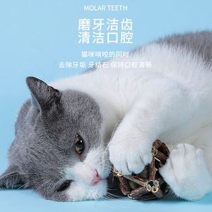 Linglong Ball Catnip Chew Ball For Teeth Cleaning Pet Toys <b>Small</b> Size - Product Image 2