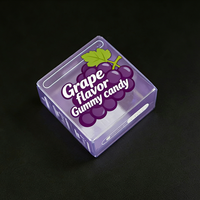 Boîtes cadeaux carrées en PET pour bonbons aux raisins, emballage plastique transparent personnalisé, imperméable