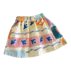 Child Star Circle Girls Summer Skirt Breathable Cotton Toddler Preschooler Fashion Skirt With Label And Tags - Product Image 5
