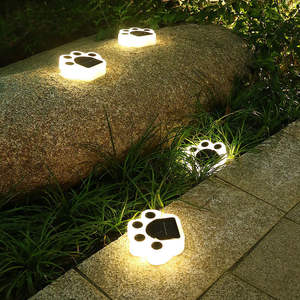 Lámpara de pata de gato LED alimentada por energía solar creativa, impermeable, <span class=keywords><strong>para</strong></span> jardín, patio, suela de pie de Animal con clasificación IP65 - Product Image 2