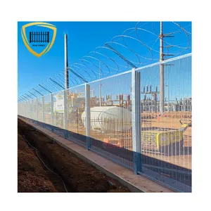 Venta caliente anti escalada 358 valla de alta seguridad para prisión decorativa al aire libre 358 anti escalada valla pared Garde