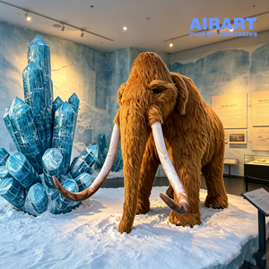 Colonne de glace/cristal gonflable bleue pour <span class=keywords><strong>musée</strong></span> des sciences et de la technologie, exposition sur le thème préhistorique - Product Image 2