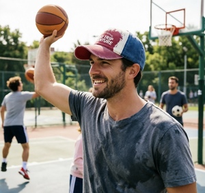 Casquette Trucker Vintage Personnalisée Effet Vieilli Unisexe en Coton avec Broderie Aventure pour Sports de Plein Air – Vente en Gros - Product Image 5