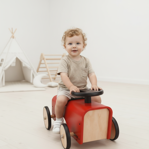 <span class=keywords><strong>Giocattolo</strong></span> Cavalcabile in Legno per Bambini 1-3 Anni, <span class=keywords><strong>Trattore</strong></span> Senza <span class=keywords><strong>Pedali</strong></span>, Non Tossico, Certificato CE EN71 ASTM CPC, Metodo Montessori - Product Image 1