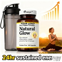 EUR US Offre Spéciale OEM/ODM Capsules de zinc et de cuivre 50mg Supplément de minéraux de zinc et d'antioxydants pour le soutien immunitaire et l'humeur de l'adulte