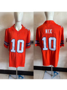 批发缝制美式足球球衣新赛季 #10 Nix #2 Surtainii丹佛野马刺绣球衣 - Product Image 2