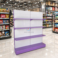 Étagères murales métalliques perforées pour supermarchés et magasins de détail - Bonbon