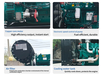 Groupe électrogène diesel silencieux à faibles vibrations et faible bruit avec système de protection complet pour l'alimentation de secours des écoles et des usines