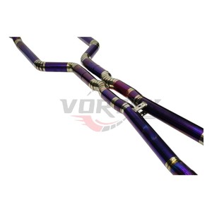 Échappement Vortex 100% en titane à fixation directe pour BMW G90 M5 2025 Performance Racing, silencieux Valvetronic avec embouts chauffants violets - Product Image 4