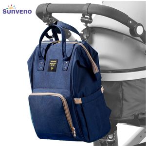 Sunveno – sac à dos bleu marine pour couches, organisateur de couches, grande capacité, doublure en polyester, pour maman et enfants, utilisation toutes saisons - Product Image 6