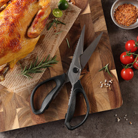 XINZUO nouveaux outils de cuisson multifonctionnels cisailles noir titane plaqué 4Cr13 ciseaux de cuisine en acier inoxydable