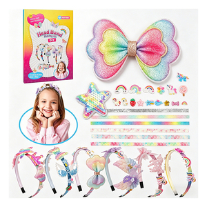 Kit de Manualidades para Hacer Diademas Infantiles, Lindas Diademas con Decoración de Arcoíris, Estrellas y Flores, Regalo para Fiestas de Cumpleaños, Accesorios - Product Image 1