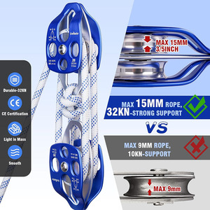 Ròng rọc nâng hạ hai khối, dây leo núi, ròng rọc nâng lực, ròng rọc kéo - Product Image 4