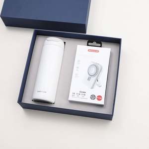 Nuevo Estilo Moderno, Taza Térmica de Acero Inoxidable, Caja de Regalo, Banco de Energía Inalámbrico, Set de Regalo Empresarial, Recuerdo para Conferencias y Eventos, Personalizable - Product Image 3