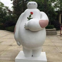 Vente flash : Sculpture en fibre de verre pour décoration extérieure, idéale pour les centres commerciaux et les aéroports, avec couleur personnalisable
