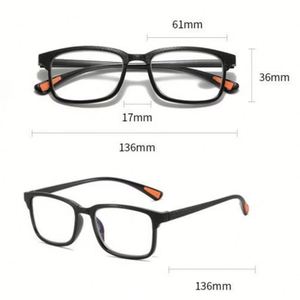 Gafas de Lectura Unisex 2025, Ultraligeras, con Bloqueo de Luz Azul, Montura Cuadrada, Anti Luz Azul, de 0 a +4.0 - Product Image 6