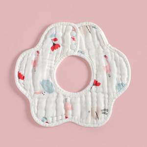 Bavoirs pour bébé en coton unisexe, rotation à 360 degrés, super doux et absorbant, meilleurs bavoirs en mousseline lavables avec des imprimés uniques - Product Image 2