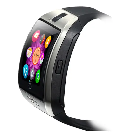 Q18หน้าจอสัมผัสนาฬิกาสมาร์ท,Android โทรศัพท์สมาร์ทกับนาฬิกาโทรศัพท์ Android นาฬิกามือถือ