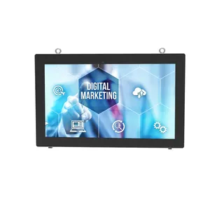 32 inç fabrika kaynağı açık su geçirmez Ip65 çoklu medya ticari dijital reklam tabela ekran duvara monte TV