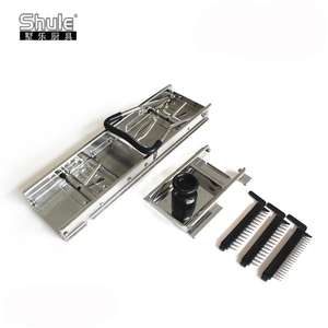 Shule 도매 수동 멀티 블레이드 스테인레스 스틸 과일 만돌린 가정용 주방을위한 다양한 크기의 절단기 - Product Image 6