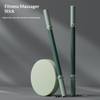 Bâton de massage musculaire pour fascia (EVA 58cm) pour la relaxation, l'entraînement physique et la course à pied ; aide à la libération des muscles du dos et des jambes pour les étirements